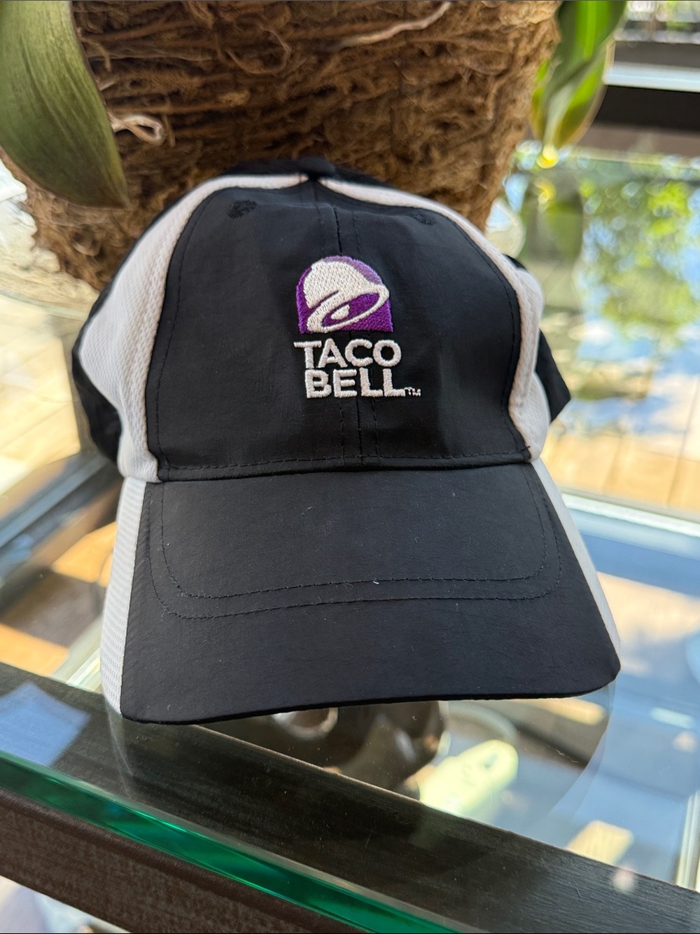 Taco Bell Black & White Logo Baseball Cap